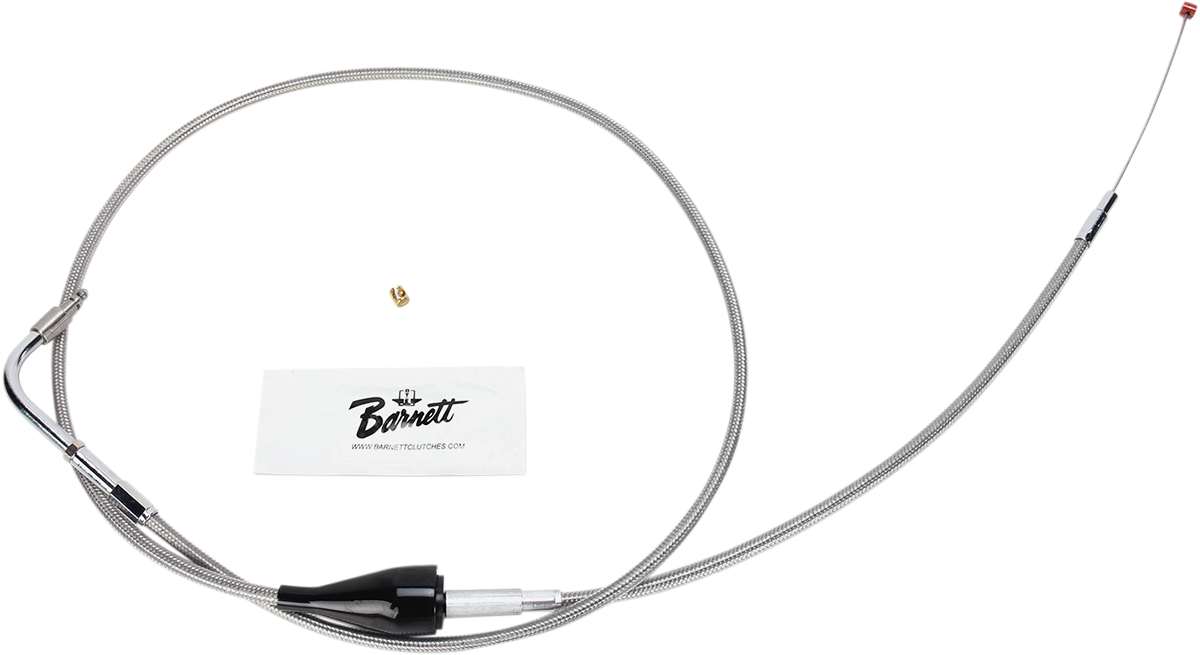 BARNETT Stainless Steel Idle Cable - +6" - '96-'01 Touring 102304100406