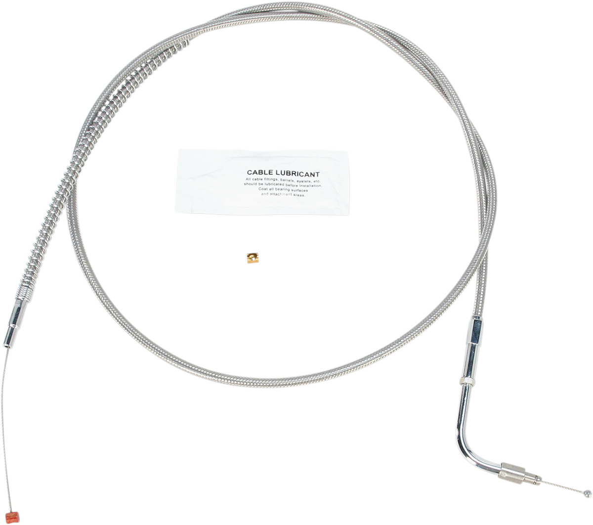 BARNETT Stainless Steel Idle Cable - +8" - '96-'01 Touring 10230400178