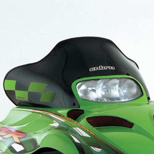 PowerMadd Cobra Windscreen for Arctic Cat Low Black with Green Checks - Part No. 12320