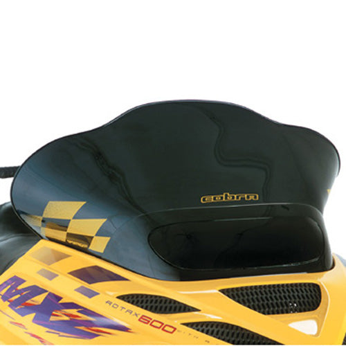 PowerMadd Cobra Windshield for Ski-Doo ZX Chassis with Black Finish and Yellow Checks
