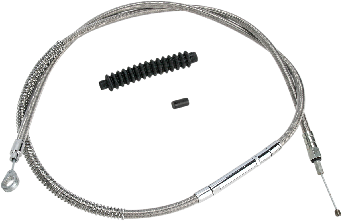BARNETT High-Efficiency Stainless Steel Clutch Cable for Harley-Davidson - +6" - '89-'06 Touring 102301000506
