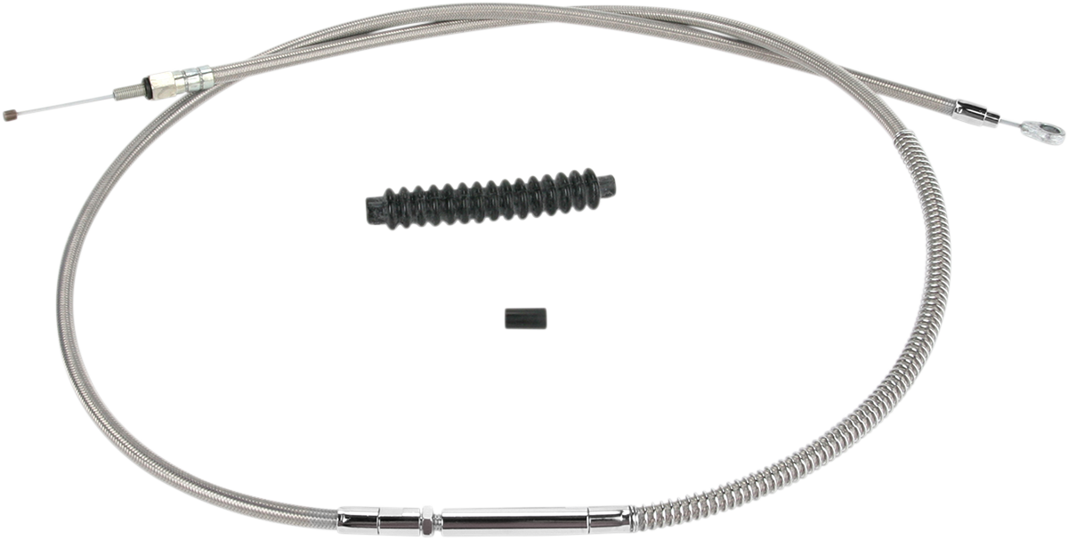 BARNETT High-Efficiency Stainless Steel Clutch Cable for Harley-Davidson - +6" - '87-'99 102301001006