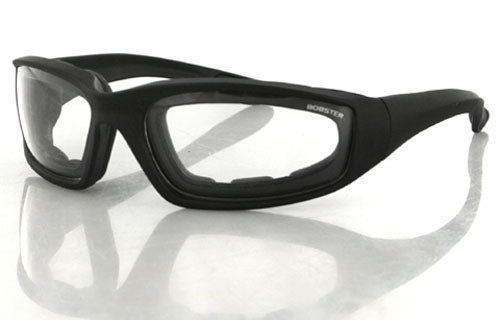 BOBSTER ES214C FoamRZ 2 Sunglasses with Black Frame, Anti-Fog Clear Lenses, ANSI Z87 Certification