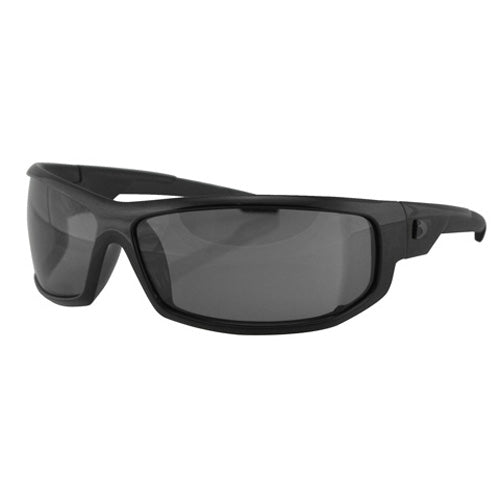 Bobster EAXL001 Black Frame Sunglasses with Anti-Fog Smoked Lens