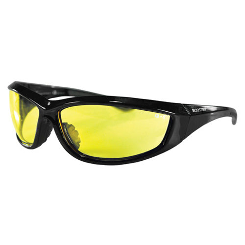 Bobster ECHA001Y Anti-Fog Yellow Lens Charger Sunglasses with Z87 Safety Certification