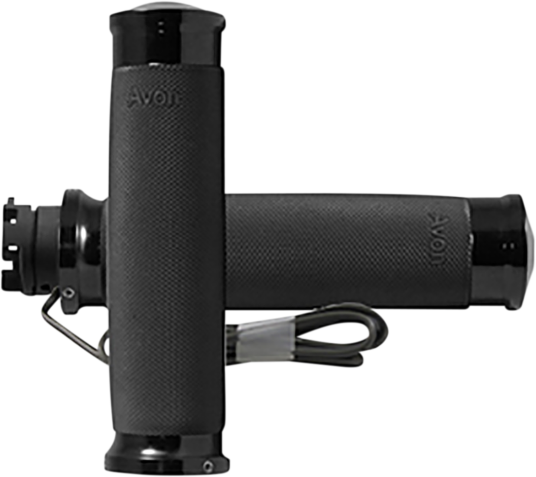 AVON GRIPS Heated Grips - Custom Contour - Indian - Black IN-S-CC-86-A-H