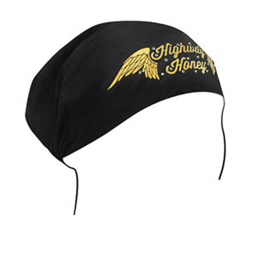 Bobster Highway Honey & Reg Cotton Headwrap with Wings – Part HBHH05