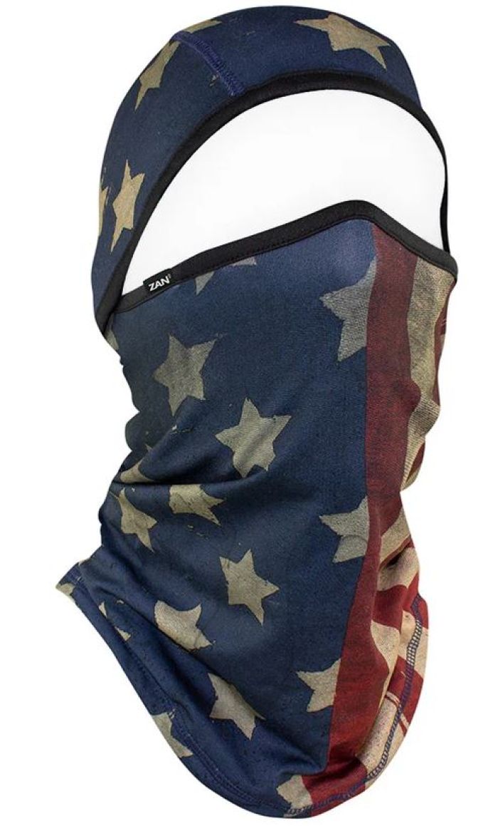 BOBSTER ZAN Convertable Balaclava SportFlex UPF50+ Series Patriot – Breathable Sun Protection for Outdoor Activities