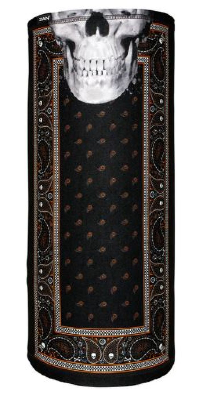 Bobster ZAN Motley Tube SportFlex UPF50+ Black & Orange Classic - Sun Protective Neck Gaiter