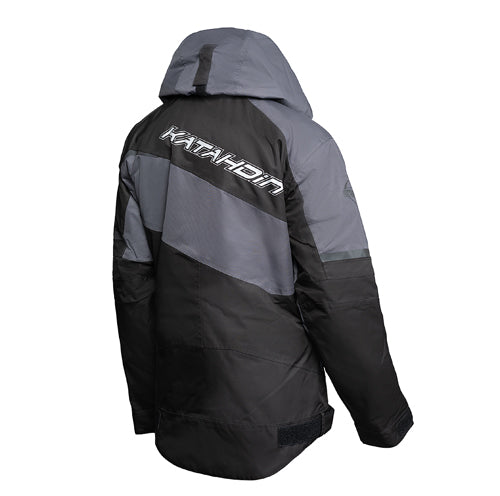KATAHDIN GEAR RECON JACKET WOMENS, BLACK/GREY - LARGE