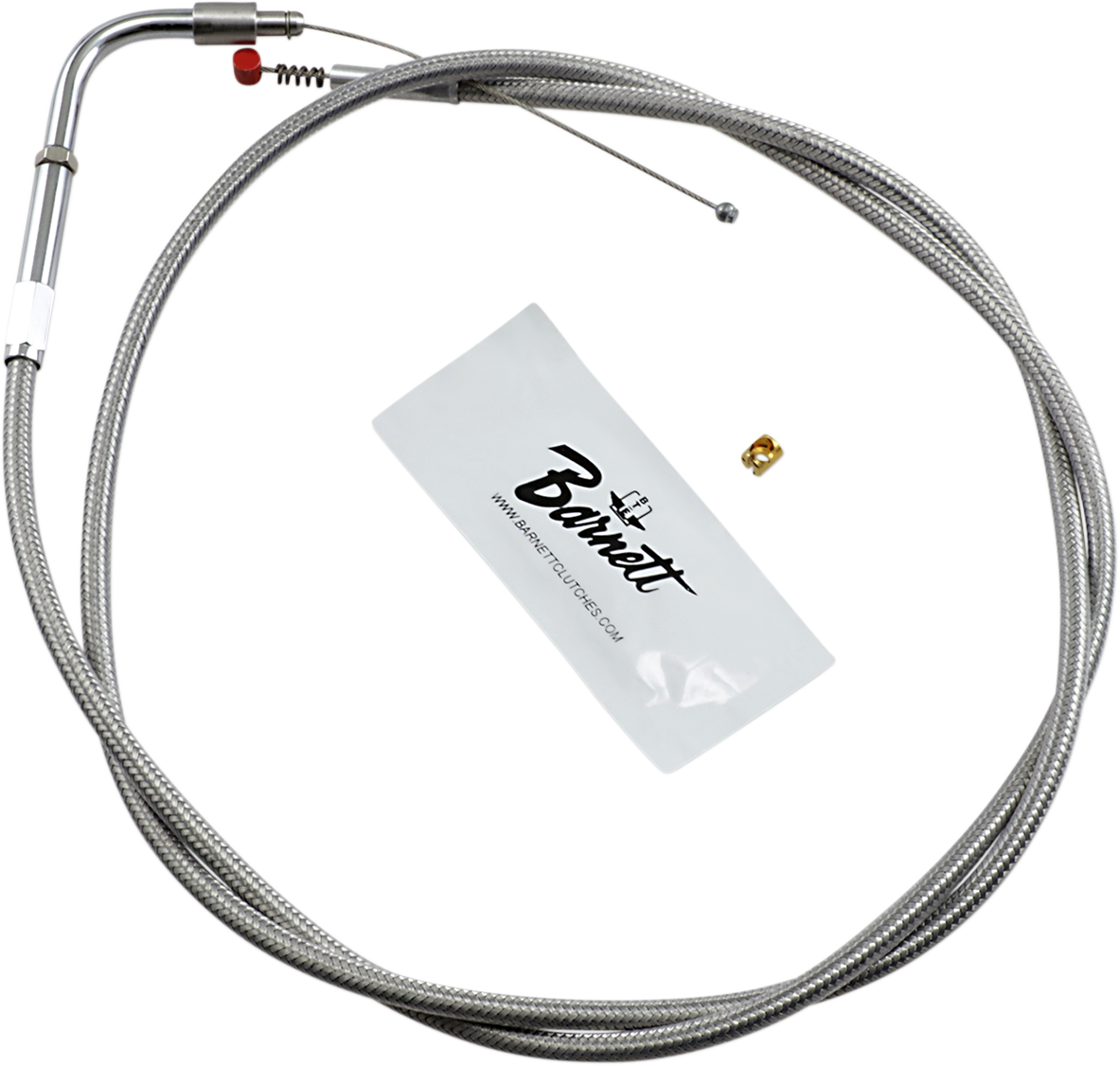 BARNETT Stainless Steel Idle Cable - +6" - '02-'07 FLH 102304001606