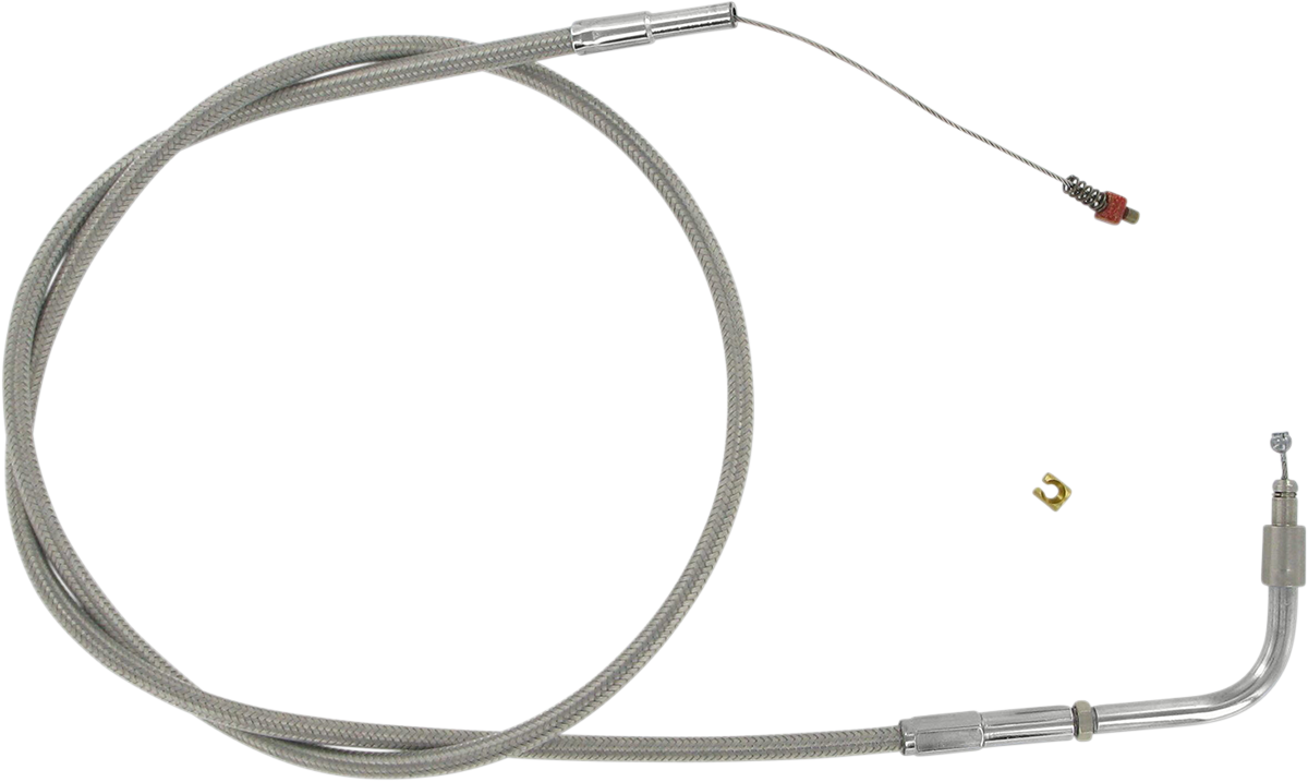 BARNETT Stainless Steel Throttle Cable - +3" - '01-'15 Softail 102303001203