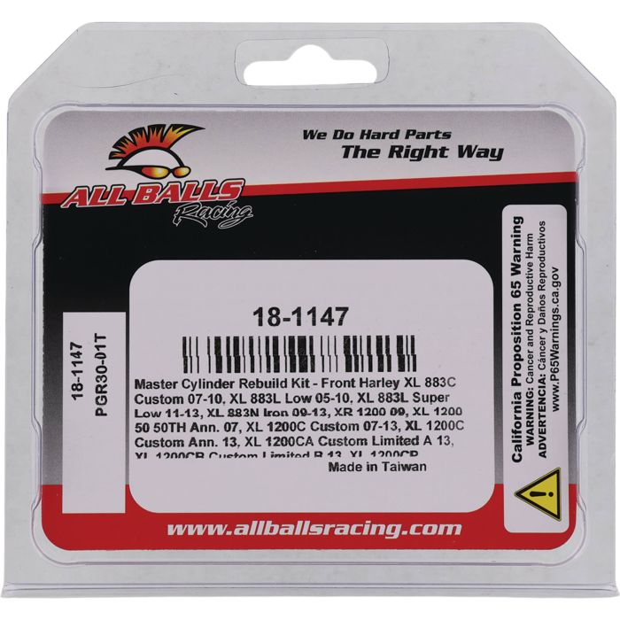 All Balls Racing Master Cylinder Rebuild Kit 18-1147