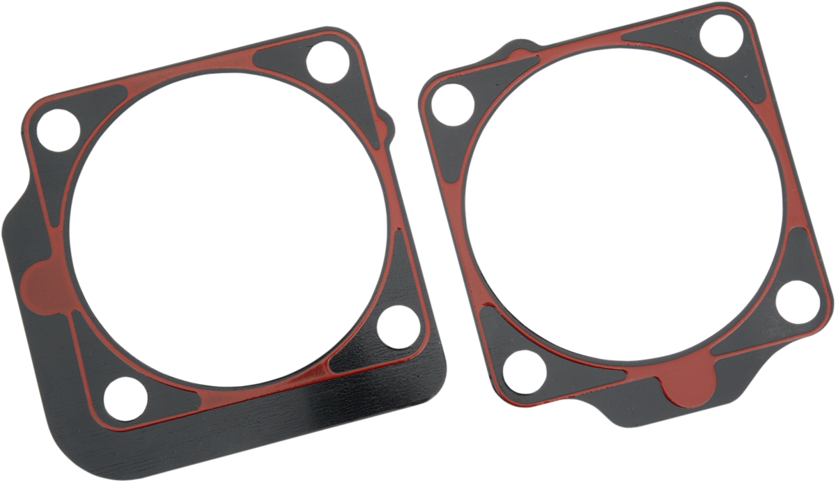 JAMES GASKET Metal Base Gasket with Outside Oilers (Front and Rear) - .020" - Big Twin JGI-16776-63-X1