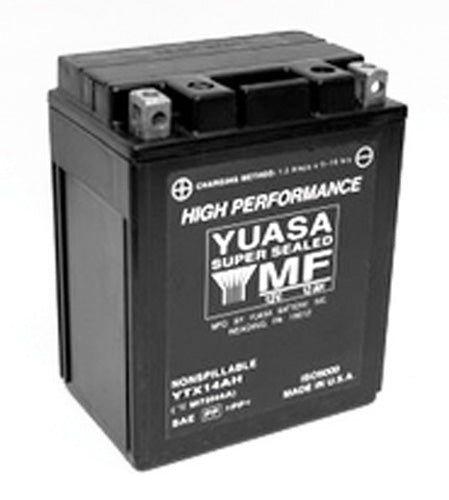 YUASA YTX14AH-BS H-Performance Maintenance-Free Motorcycle Battery