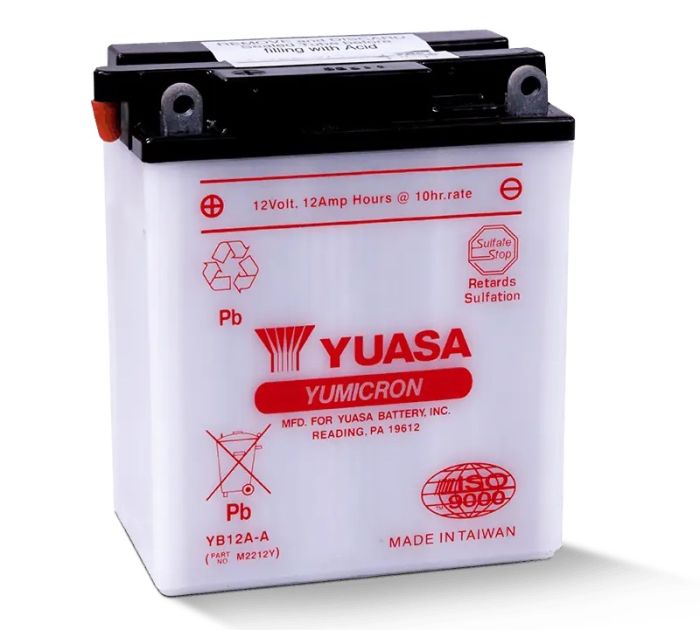 YUASA YUAM2212Y YB12A-A 12 Volt Battery for Reliable Power