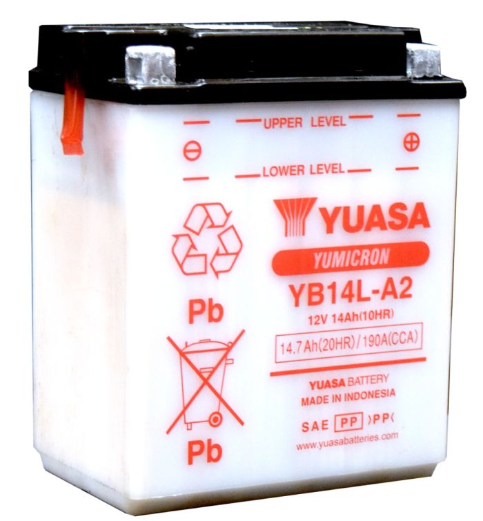 YUASA YUAM2214YIND YB14L-A2 YUMICRON 12V Battery