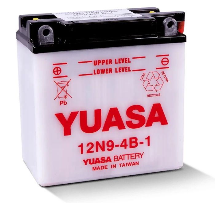 YUASA 12N9-4B-1 Conventional 12 Volt Battery - Reliable Power Source