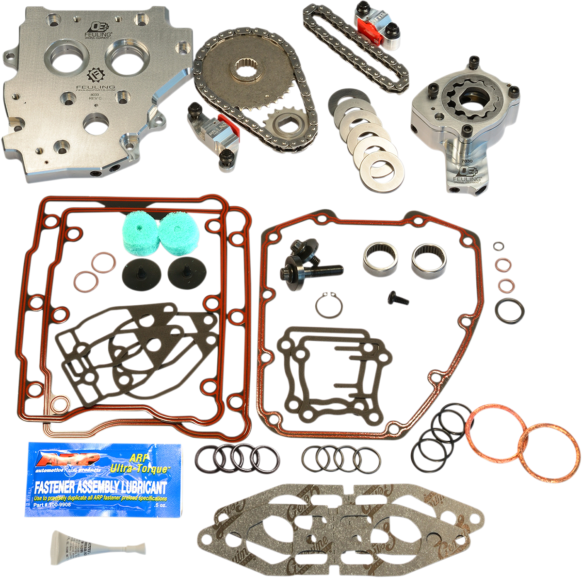 FEULING PARTS Conversion Camshaft Hydraulic Tensioner Kit - Twin Cam w/o Cam Postion Sensor 7088