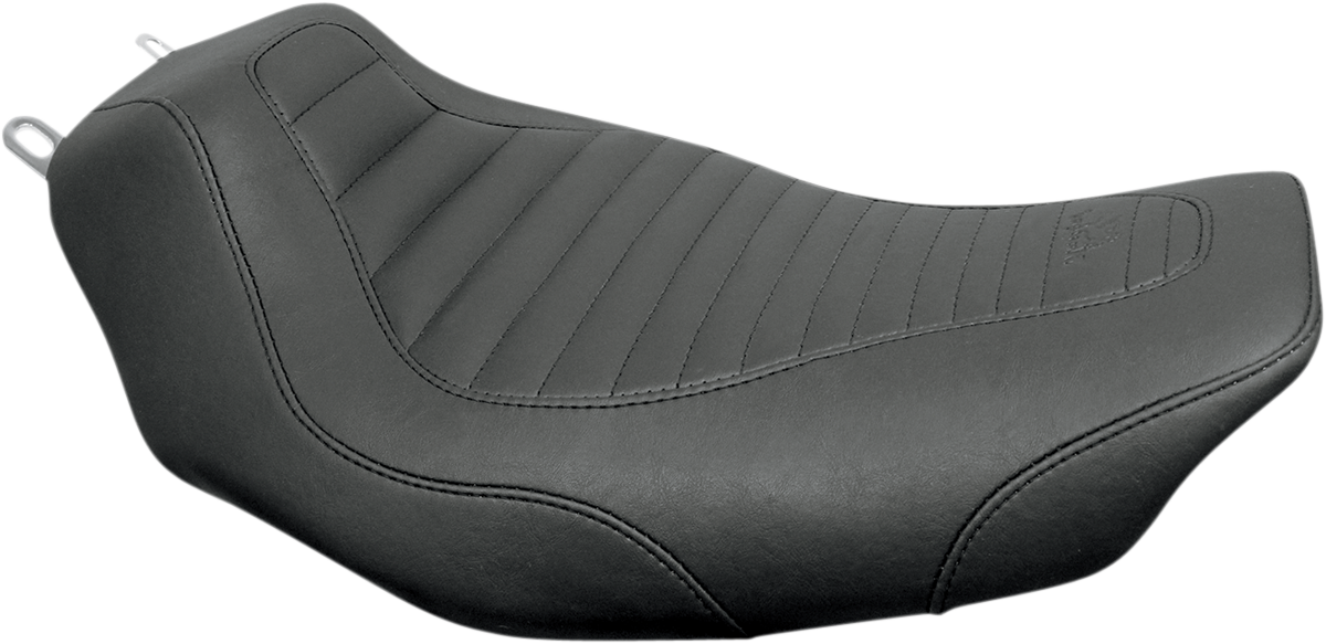 MUSTANG Tripper™ Solo Seat - without Backrest - Tuck and Roll - Black - FLH '97-'07 76716