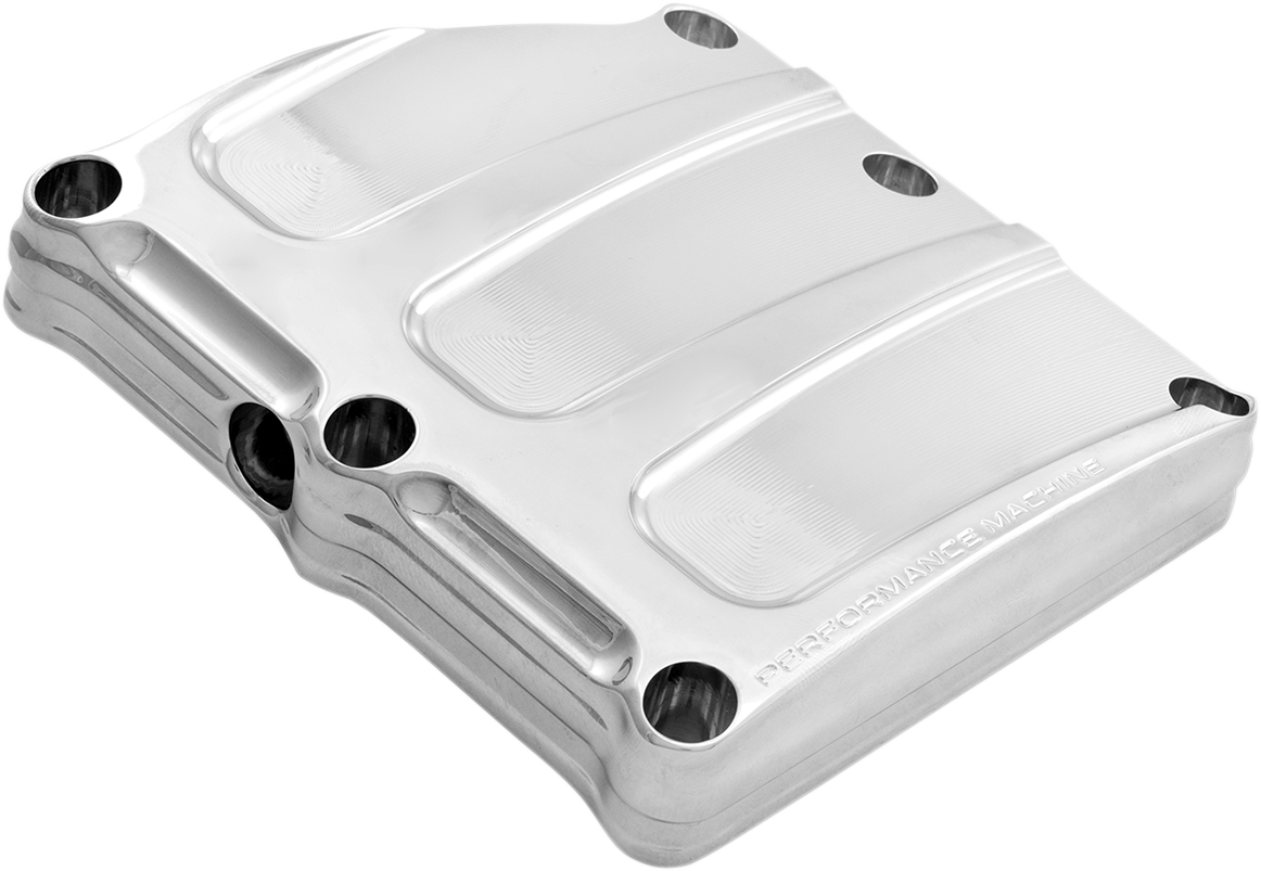 PERFORMANCE MACHINE (PM) Transmission Top Cover - Scallop - Chrome 0203-2018-CH
