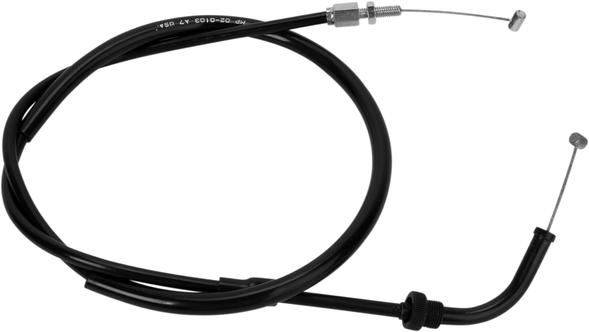 MOTION PRO Black Vinyl Throttle Cable - Push - '84-'03 Honda CB/VF 02-0103