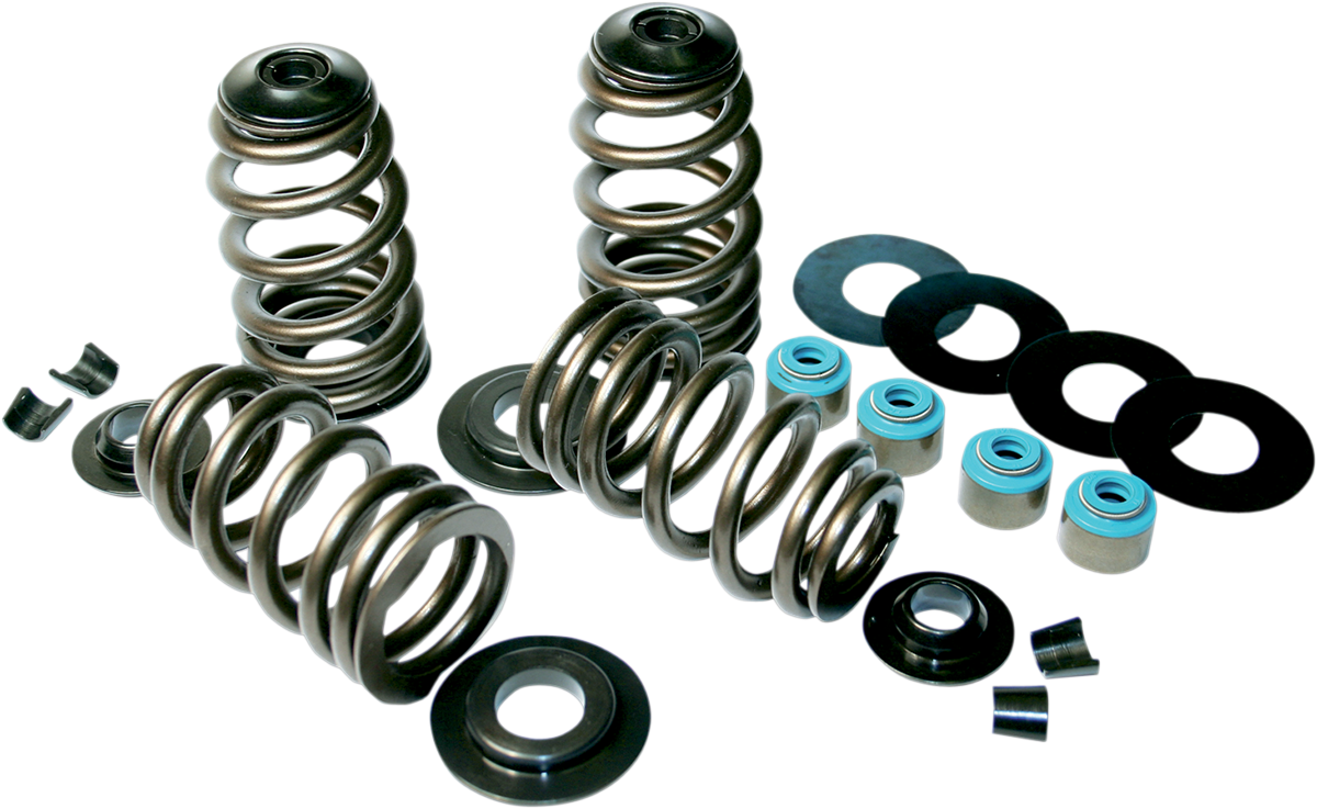FEULING PARTS Valve Spring Kit - Steel Retainers - For 7.00 mm Valve Stem - Twin Cam 1121