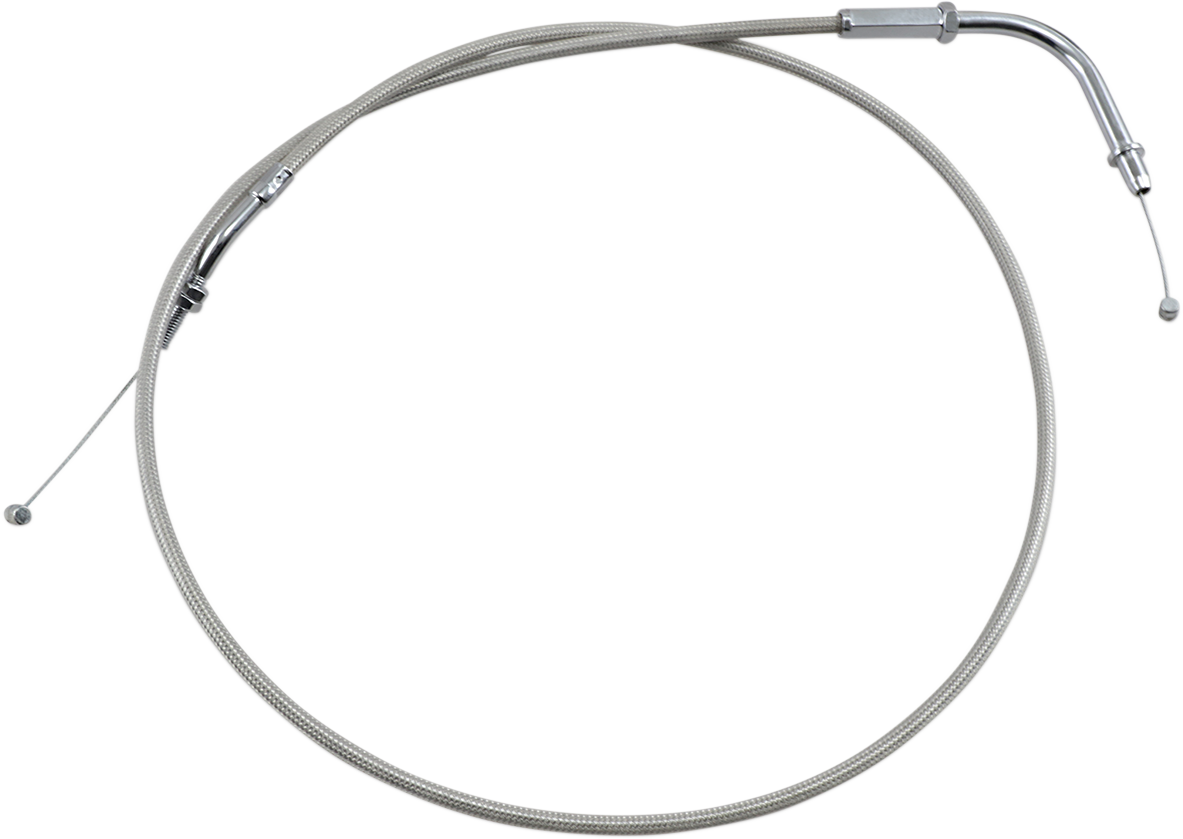 MOTION PRO Armor Coat Stainless Steel Throttle/Idle Cable for Cruisers - Pull - 1600/1700 Road Star 65-0263