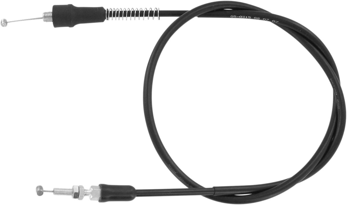 MOTION PRO Black Vinyl Throttle Cable - Pull - +2" - '04-'09 YFZ450 05-0315