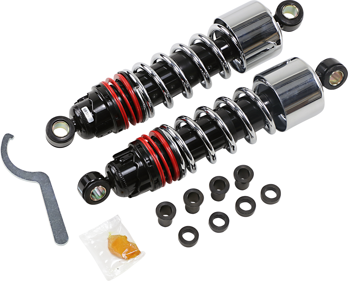 BURLY BRAND Slammer Plus Shocks - 10.5" - Chrome - XL B28-1206