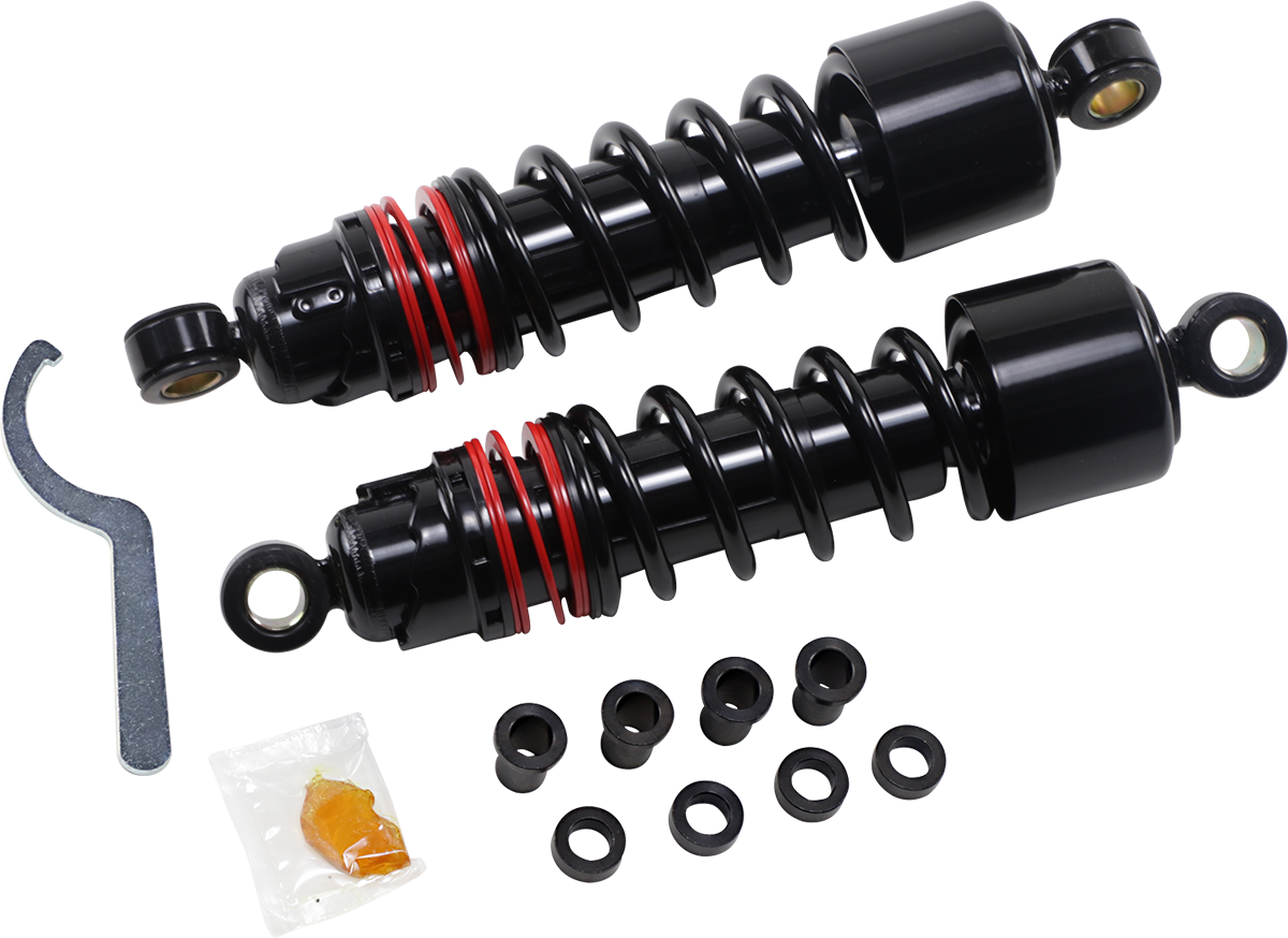 BURLY BRAND Slammer Plus Shocks - 10.5" - Black - XL B28-1206B