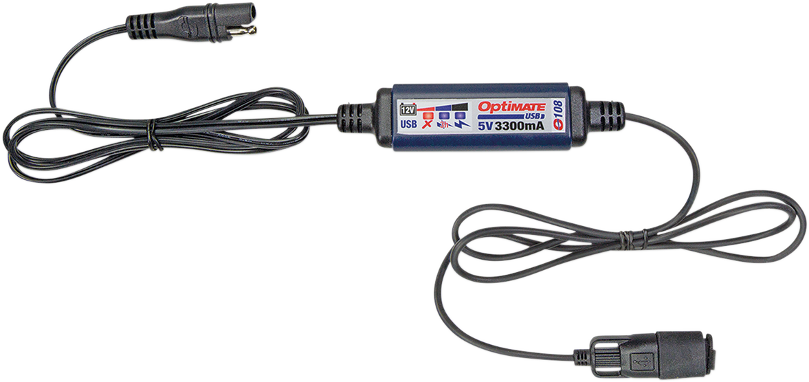 TECMATE USB Charger and Lithium Battery Monitor O-108N