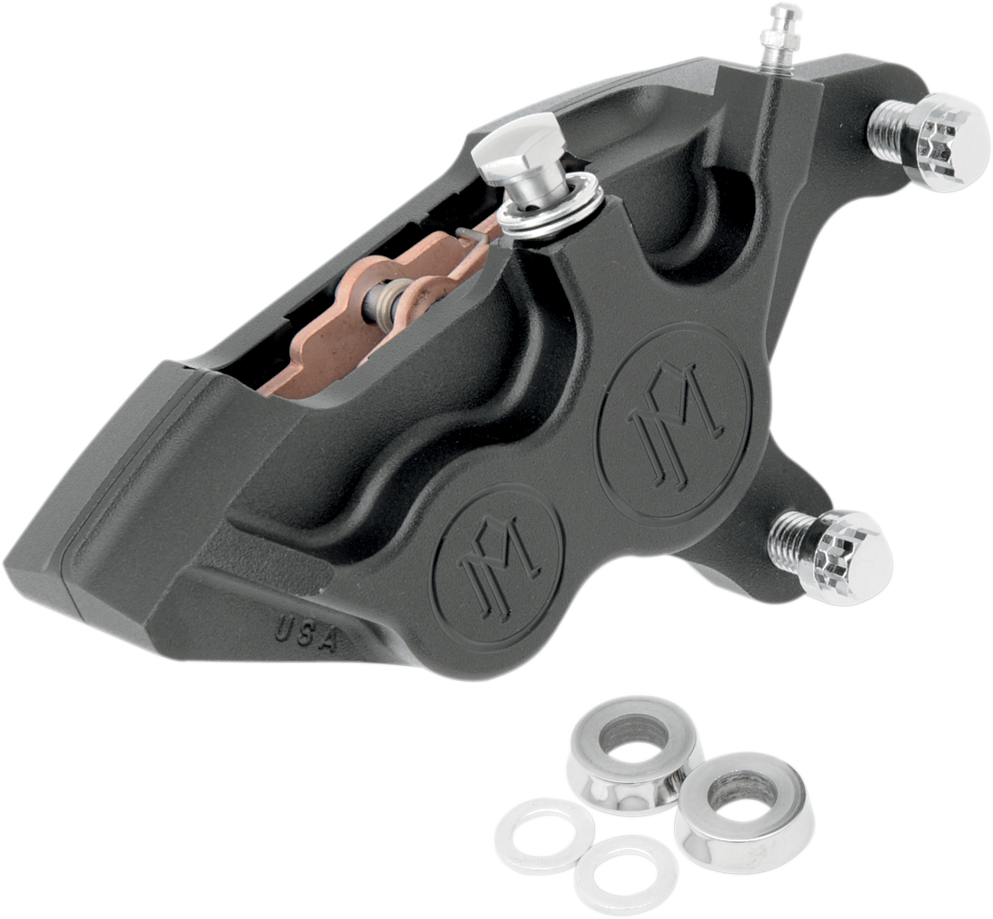 PERFORMANCE MACHINE (PM) 4-Piston Caliper - Front Right - Black Ops™ - 11.5" 0053-2920-SMB