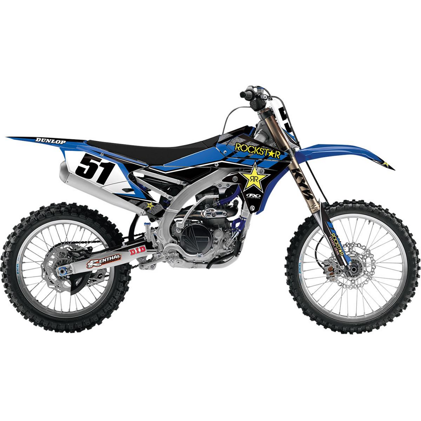 FX 16 ROCKSTAR COMPLETE SHROUD/TRIM/LOWER FORK GRAPHIC KIT