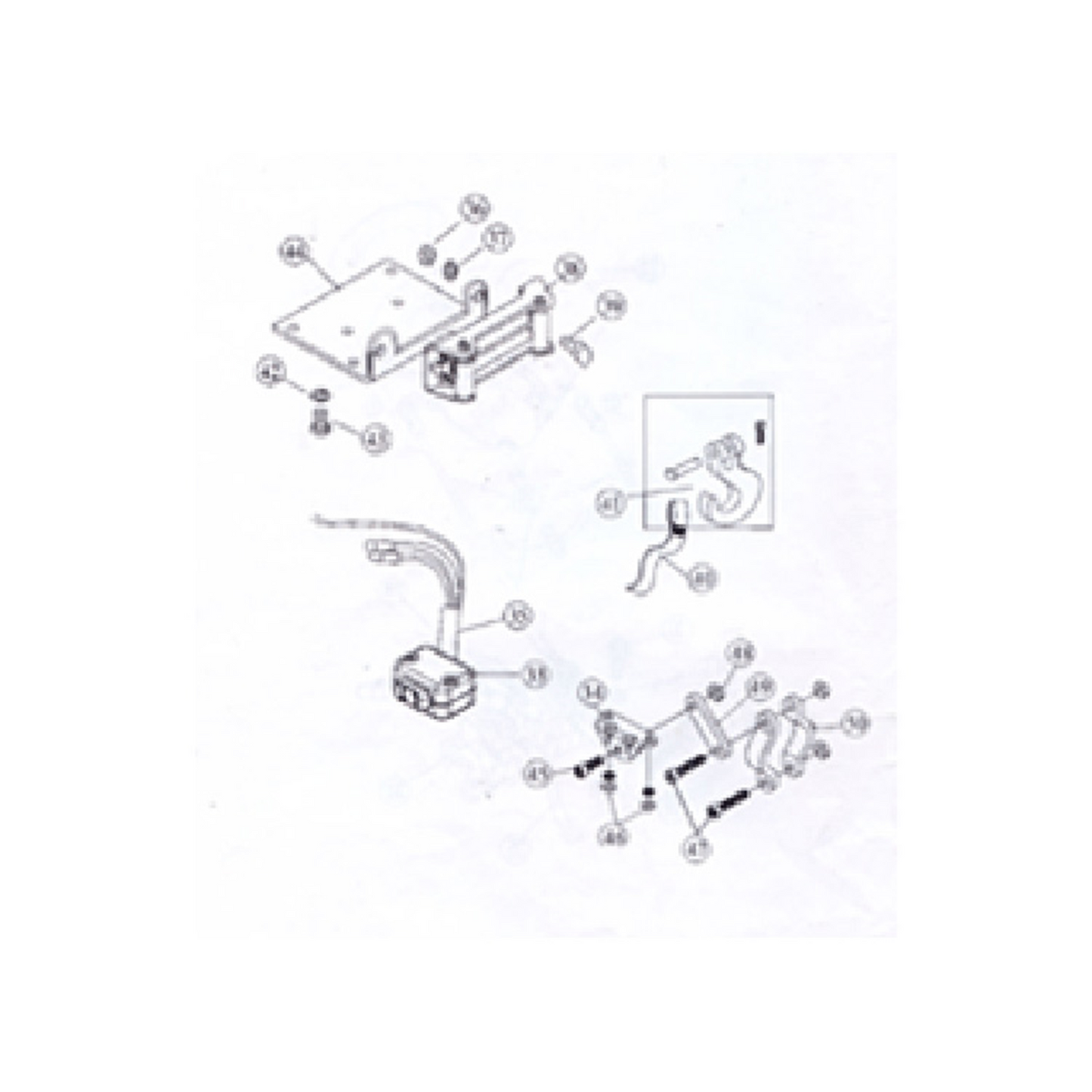 FAIRLEAD MOUNTING PLATE FOR 6212002 WINCH