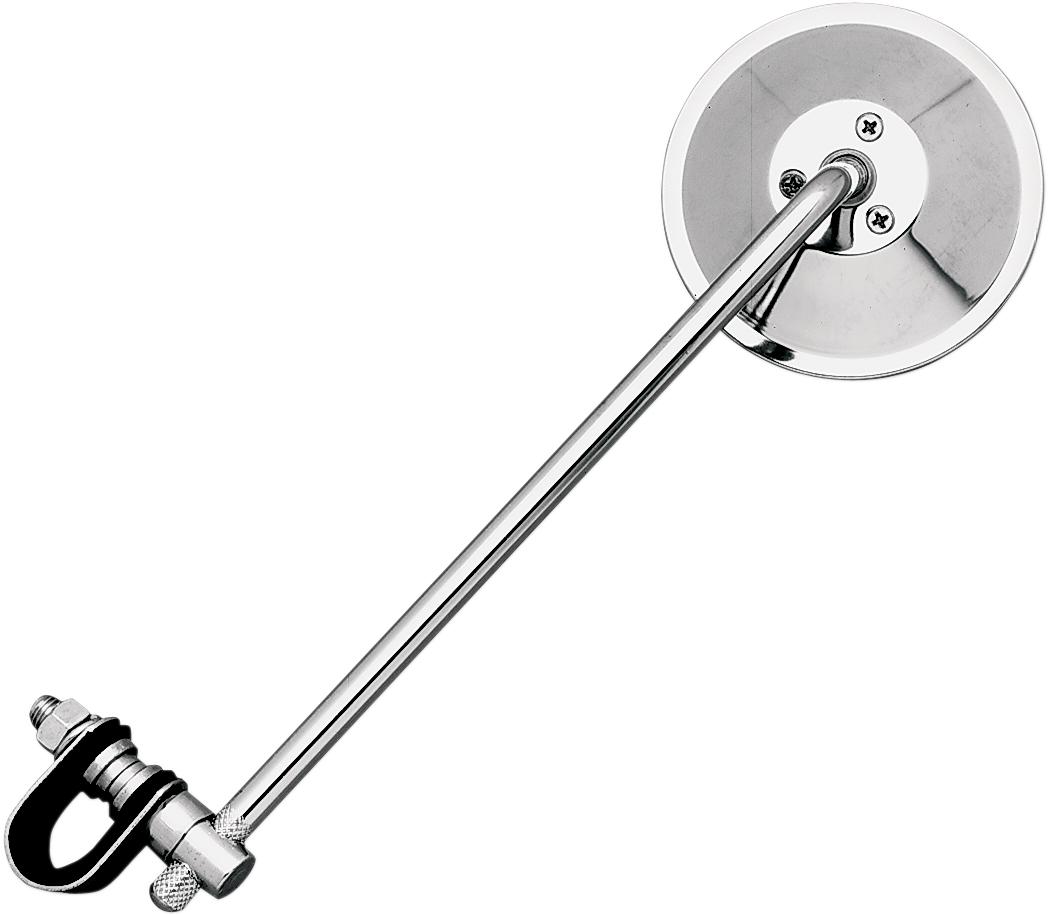 EMGO Mirror - Side View - Round - 10" Stem - Chrome - Each - Universal 20-06810