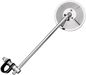 EMGO Mirror - Side View - Round - 10" Stem - Chrome - Each - Universal 20-06810