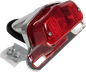 EMGO Taillight - Chrome Bracket - Red Lens 62-21510