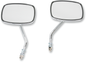 EMGO Mirrors - Side View - Plain Face/Rectangle - Short Stem - Left/Right - Screw-In - Pair 20-21706