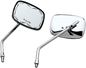 EMGO Mirror - Die-Cast - Yamaha Scrolled - Side View - Rectangle - M10 x 1.25 - Chrome - Left/Right 20-21773