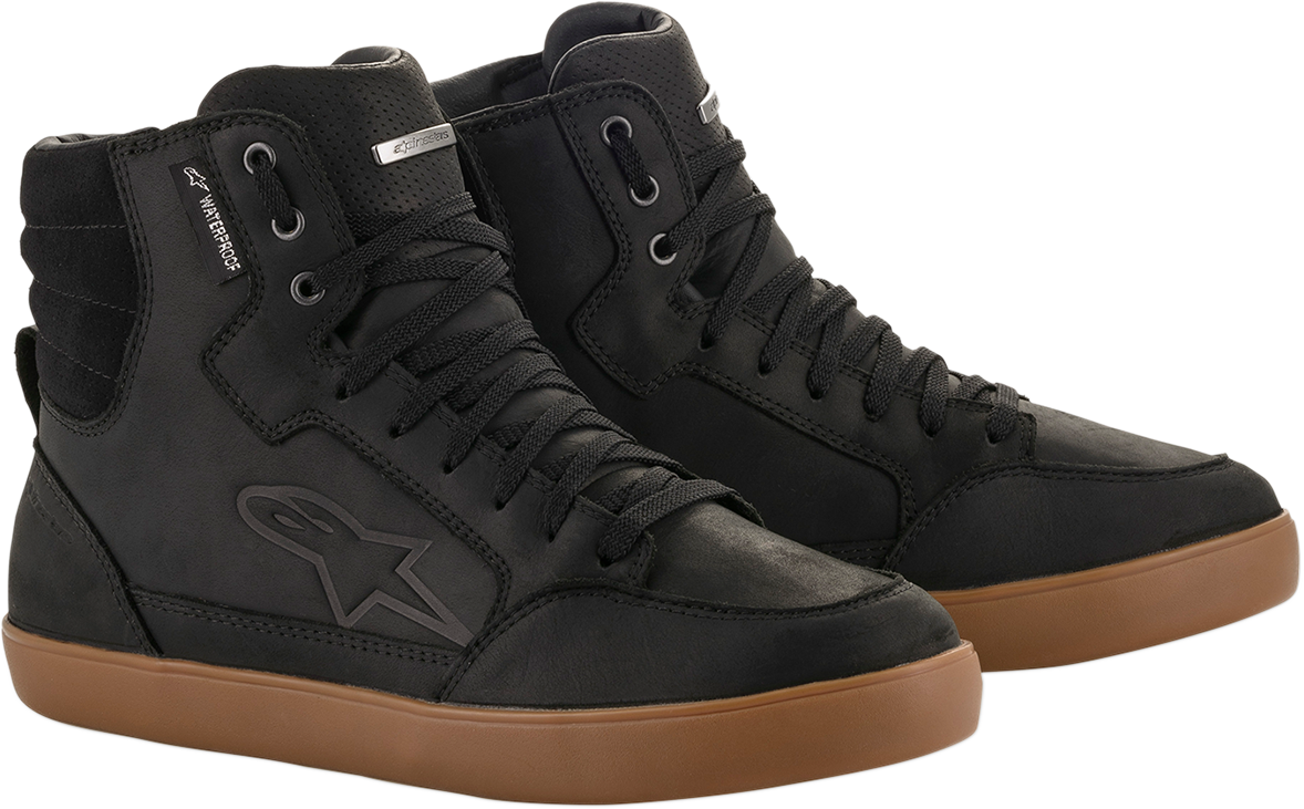 ALPINESTARS J-6 Waterproof Shoes - Black/Gum - US 12 / EU 45.5 2542015-1084-12