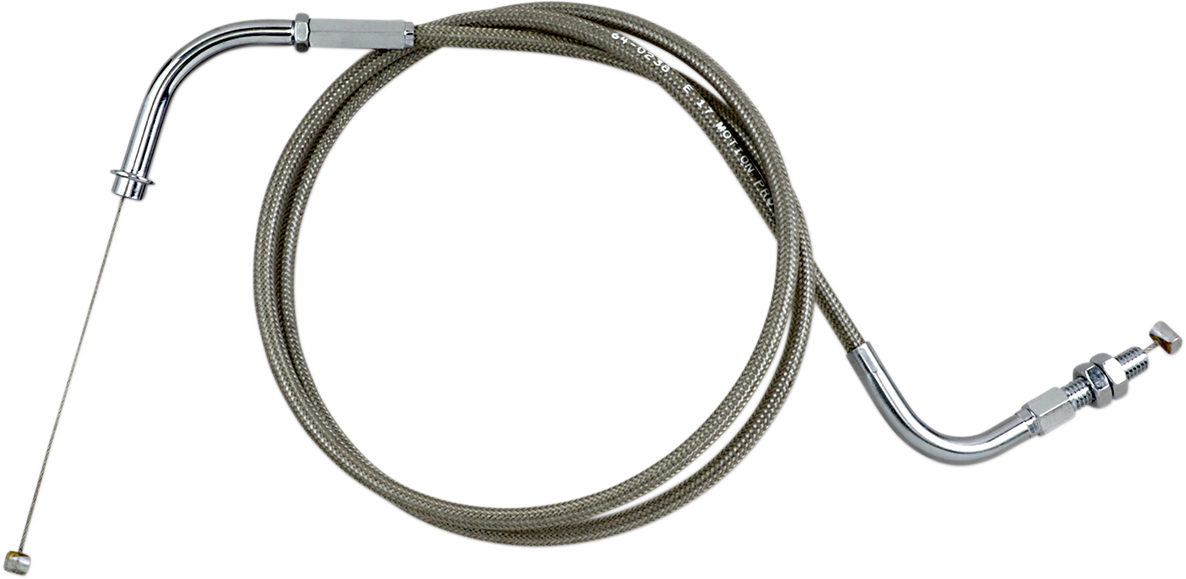 MOTION PRO Armor Coat Stainless Steel Throttle/Idle Cable for Cruisers - Push - Boulevard 800 64-0238