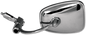 EMGO Mirror - Side View/Bar End - Rectangle - Curved - Chrome 20-34000