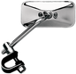 EMGO Mirror - Side View - Rectangle - 5" Stem - Chrome - Each - Universal 20-34812