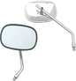 EMGO Mirror - Stamped - Plain - Side View - Rectangle - M10 x 1.25 - Chrome - Left/Right 20-34900