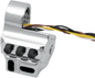 PERFORMANCE MACHINE (PM) Control Switch Housing - Left Side - Hydraulic Clutch - Five Button - Chrome 0062-2043-CH