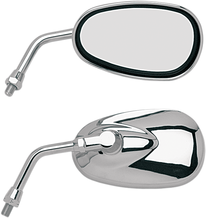 EMGO Mirror - 'Lil' Cruiser - Side View - Oval - Chrome - Right 20-86836