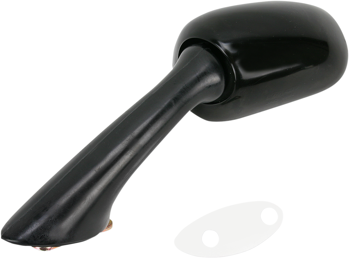 EMGO Mirror - Side View - Oval - Black - Left 20-87042