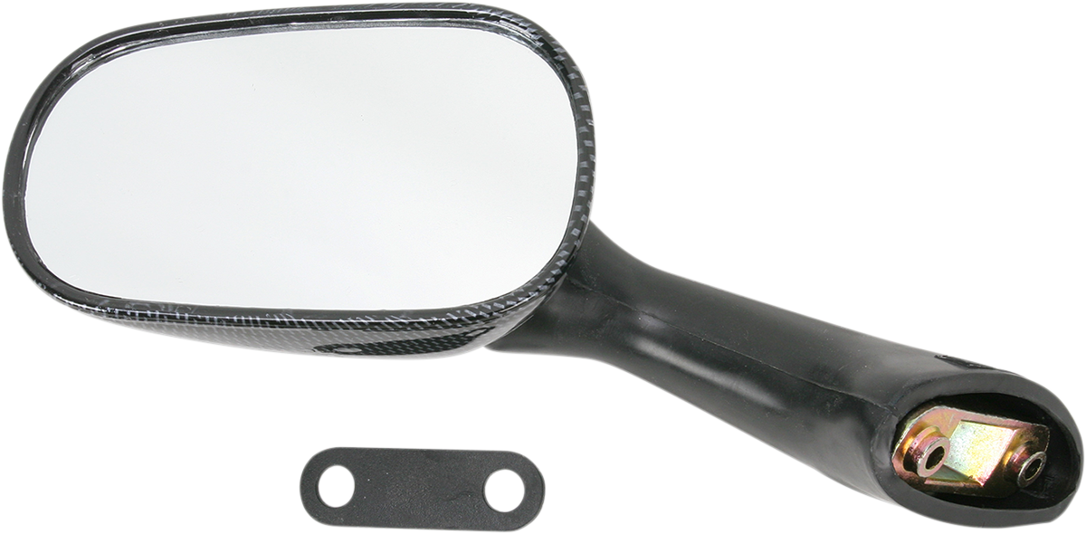 EMGO Mirror - Side View - Carbon Fiber - Rectangle - Left - Honda 20-87092