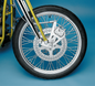 PERFORMANCE MACHINE (PM) Single Disc Caliper - Front - Chrome - Springer 88-99 1217-0017-CH
